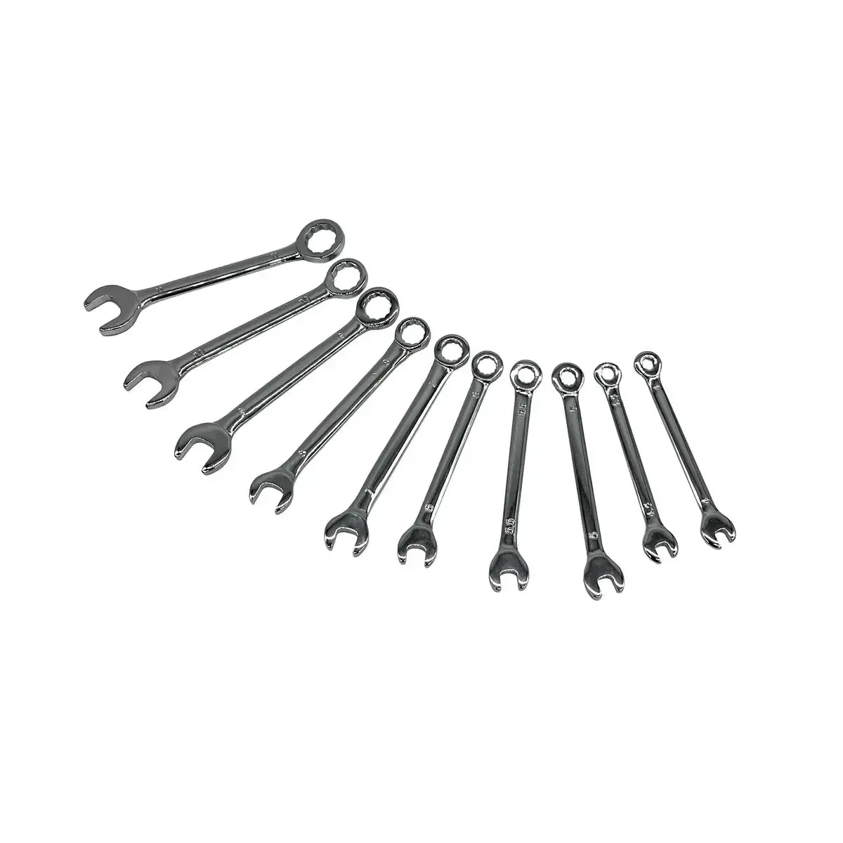 10-Piece Metric Mini Open Box End Combination Wrench Set | 1/9 Drawer EVA Foam - Image 4