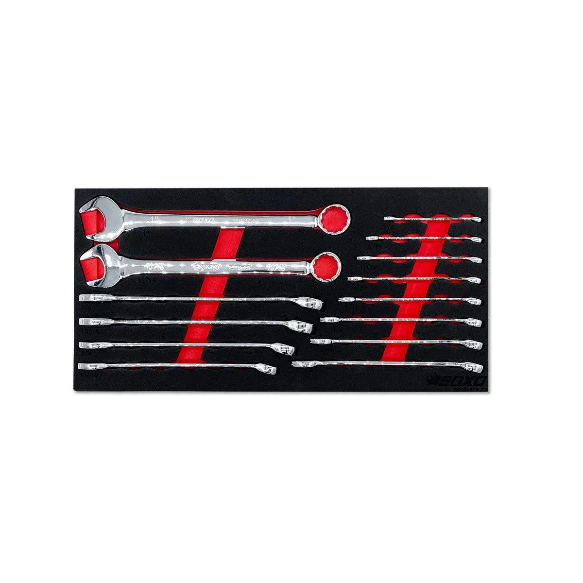 117-Piece SAE Tool Set for 3-Drawer Hand Carry Box - Image 4