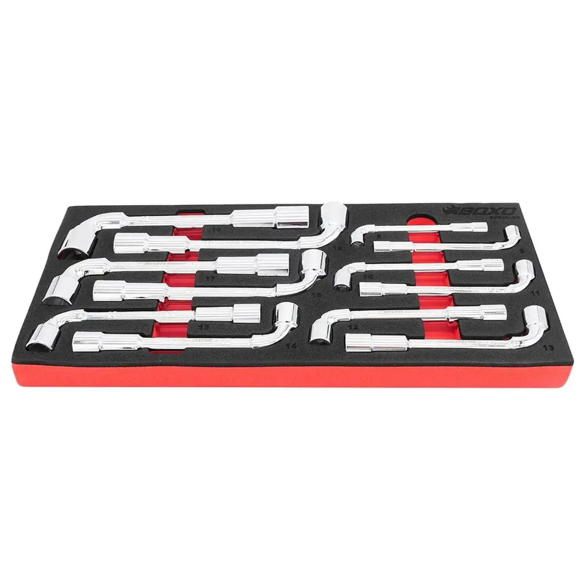 12-Piece Metric 6-Point Angled Socket Wrench Set, L-Shaped | 1/3rd EVA Foam - Image 3