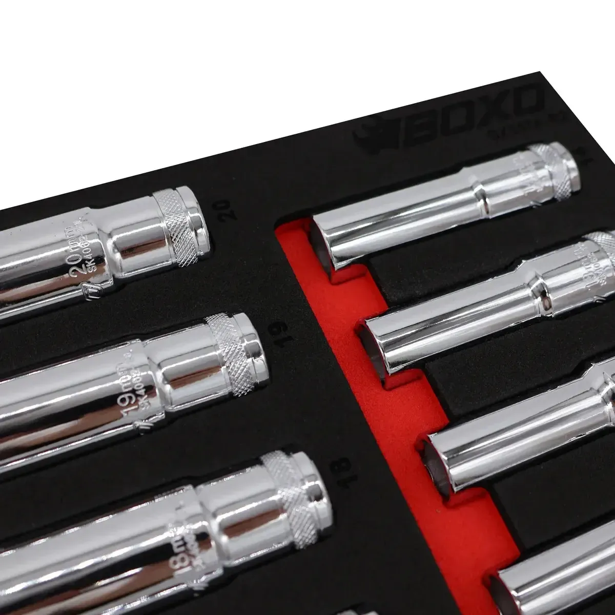 16-Piece 1/2" Drive Metric 6-Point Deep Socket Set | 1/3 Drawer EVA Foam - Image 4