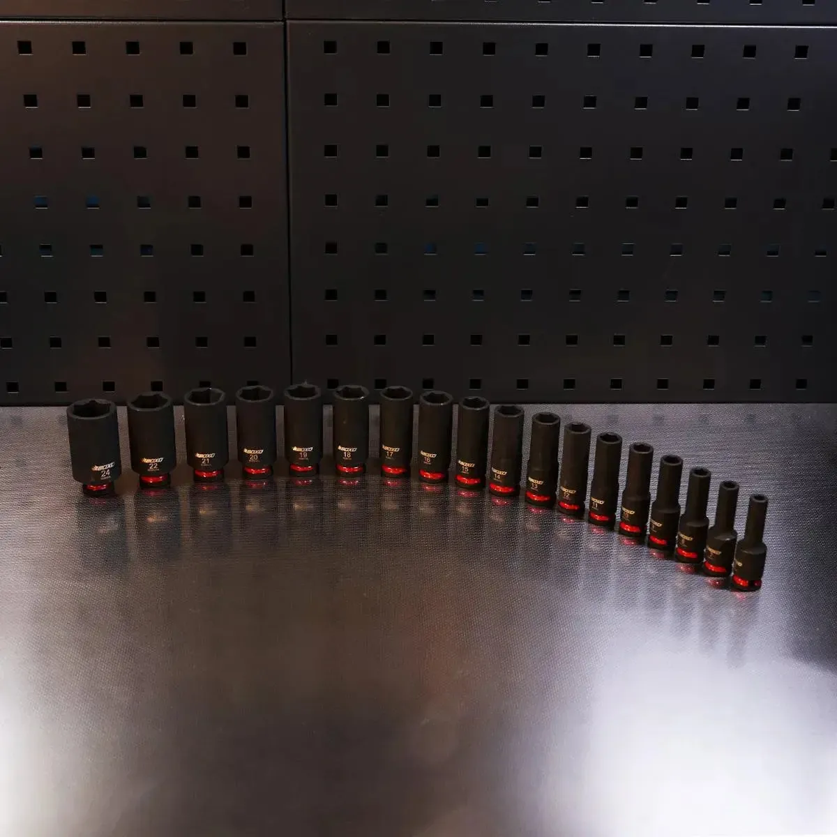 18-Piece 3/8" Drive 6-Point Metric Deep Impact Socket Set | 2/9 Drawer EVA Foam - Image 7