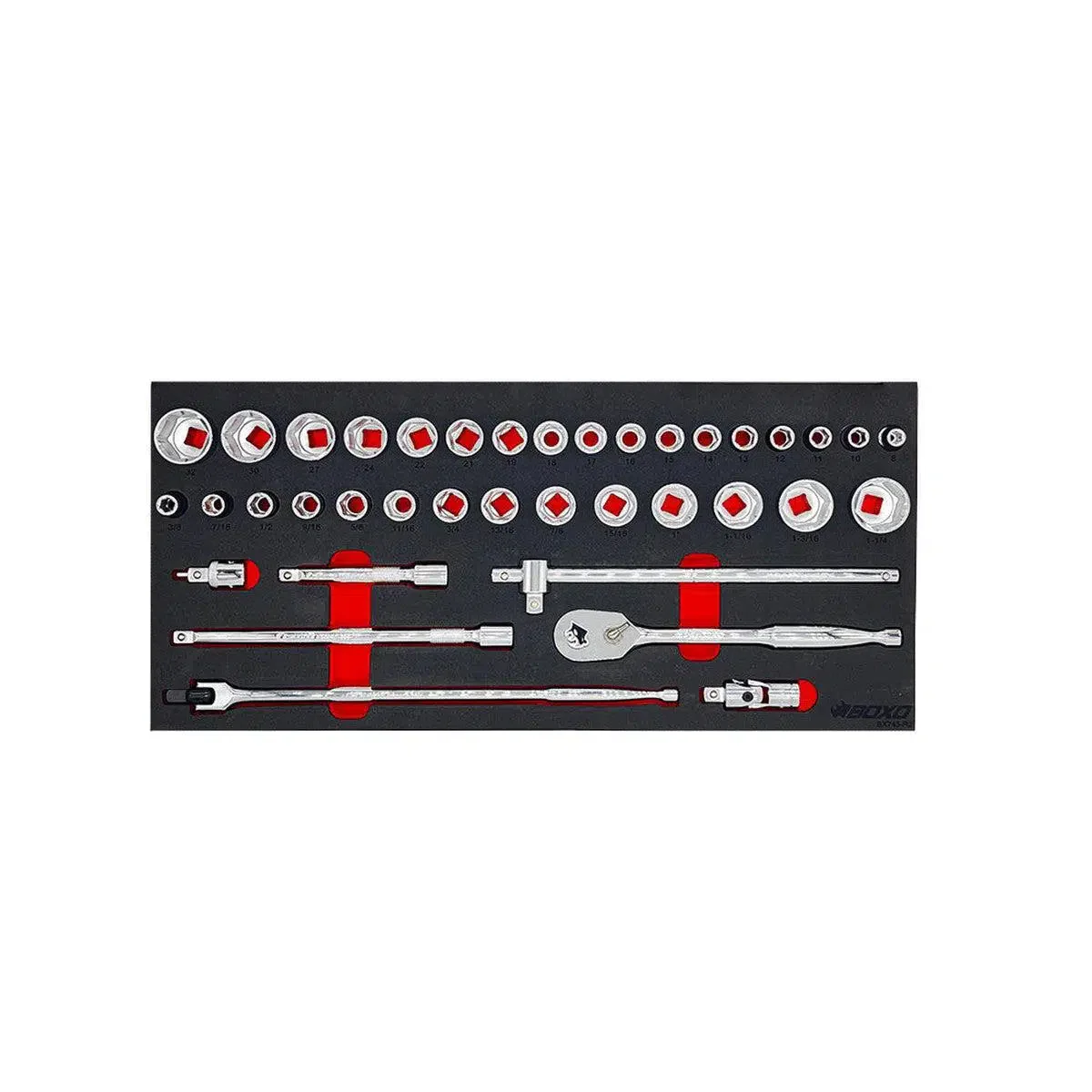 227-Piece Metric and SAE Combo 5-Drawer Hand Carry Tool Box - Image 7