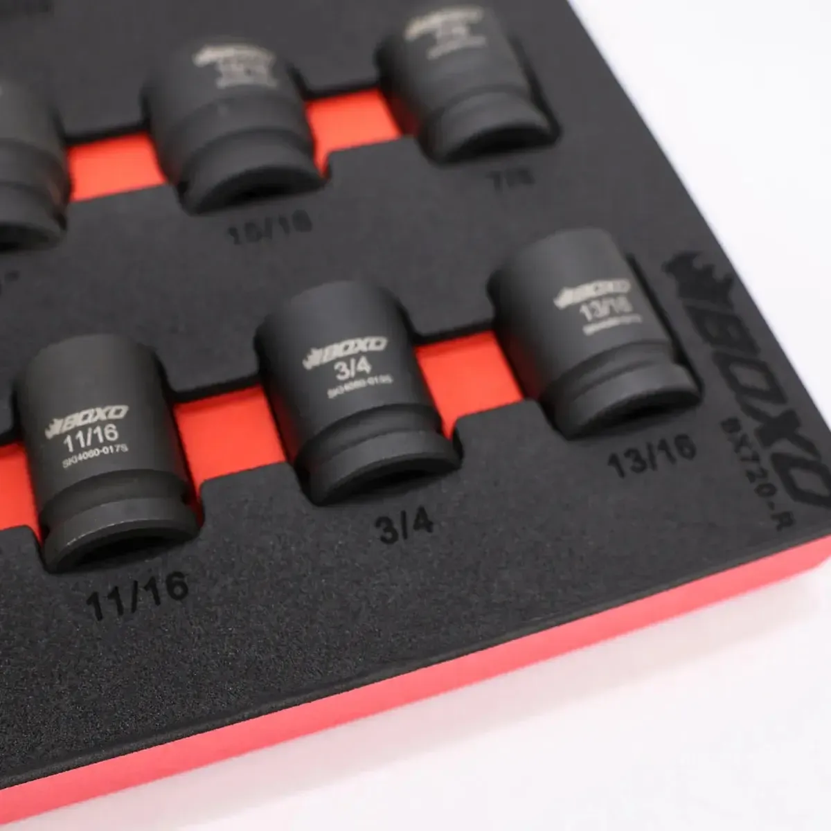 28-Piece 1/2" Drive SAE Impact Socket Set | 2/3 Drawer EVA Foam - Image 3