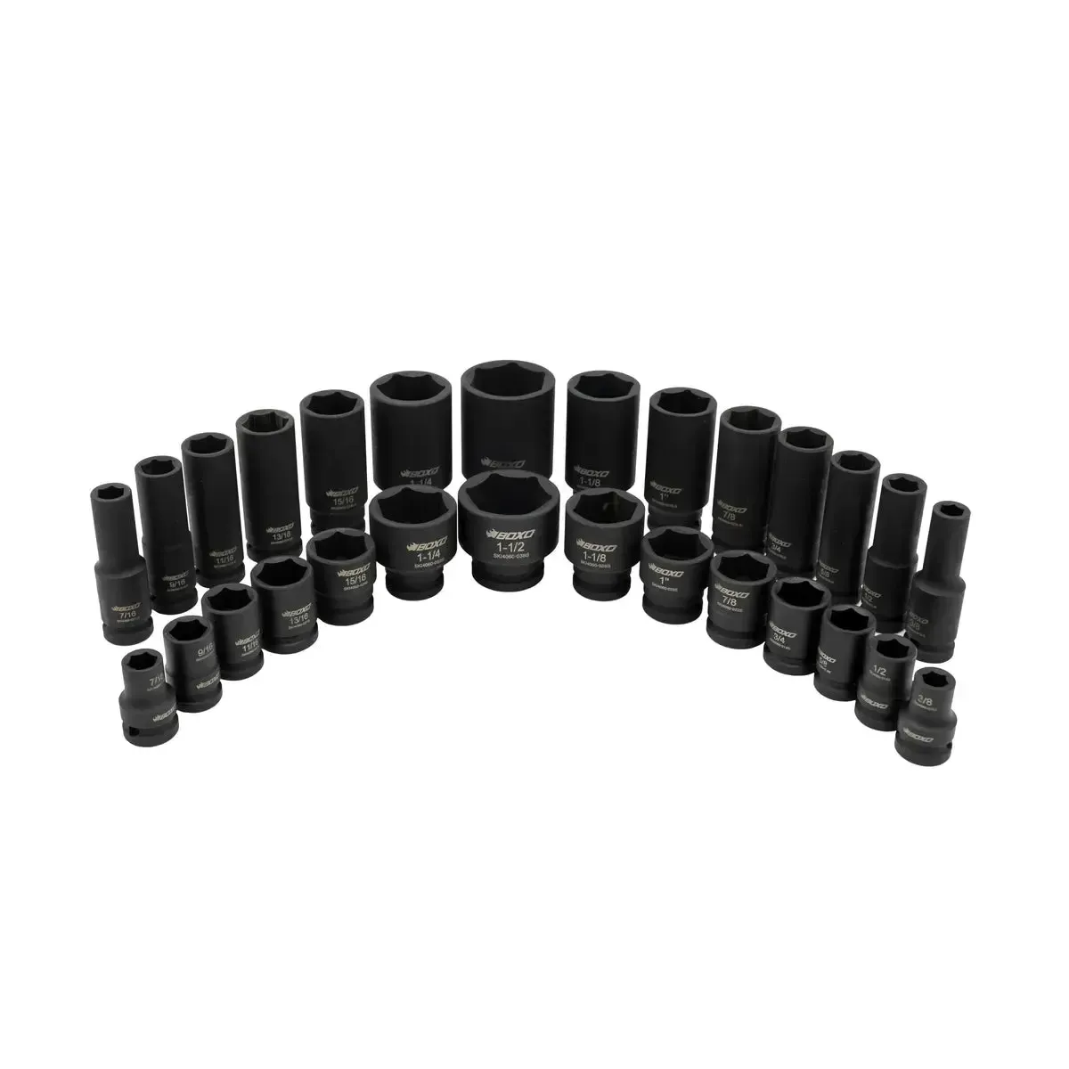 28-Piece 1/2" Drive SAE Impact Socket Set | 2/3 Drawer EVA Foam - Image 4
