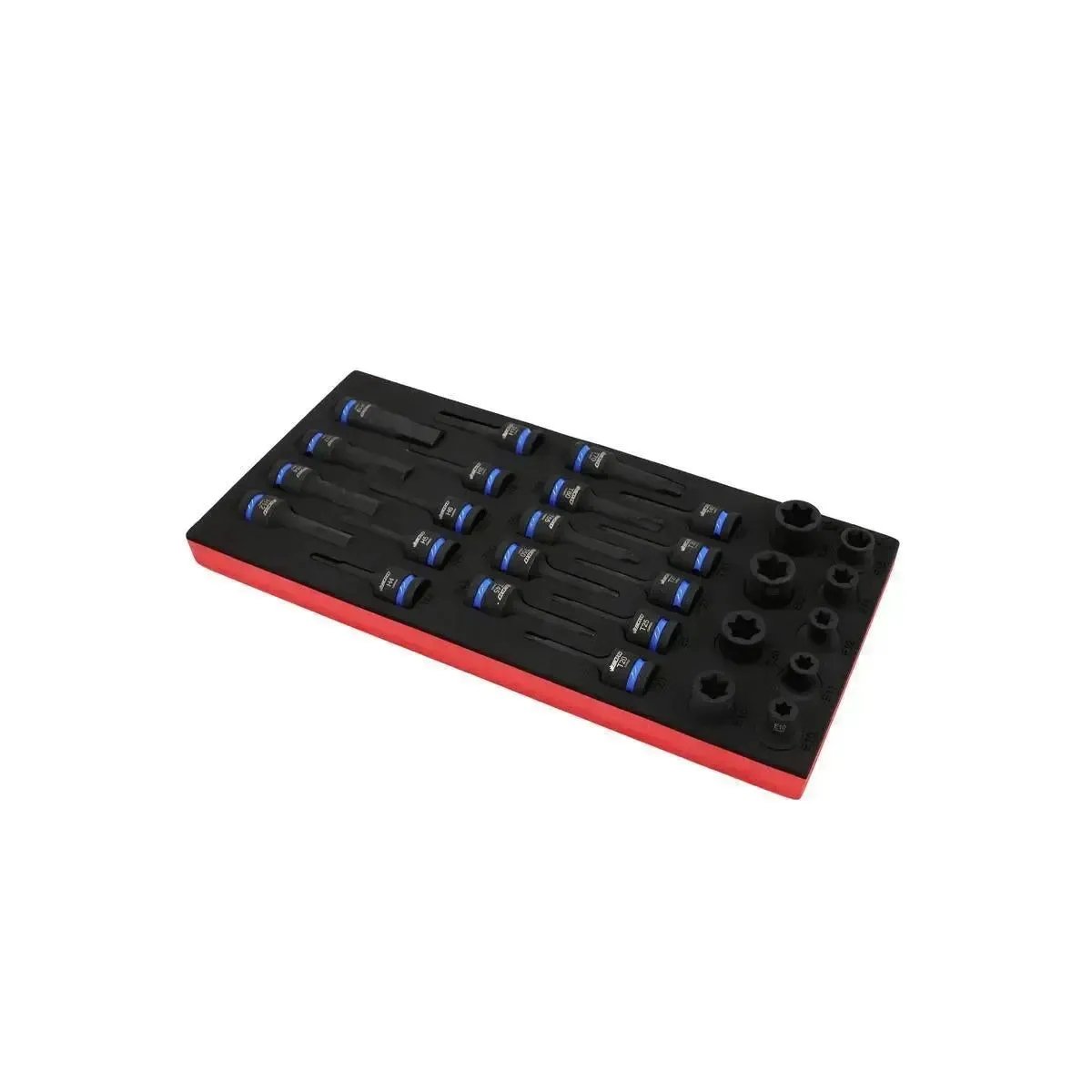 28-Piece 1/2" Drive Impact E-Torx, Torx, and Hex Socket Set | 1/3 Drawer EVA Foam - Image 2