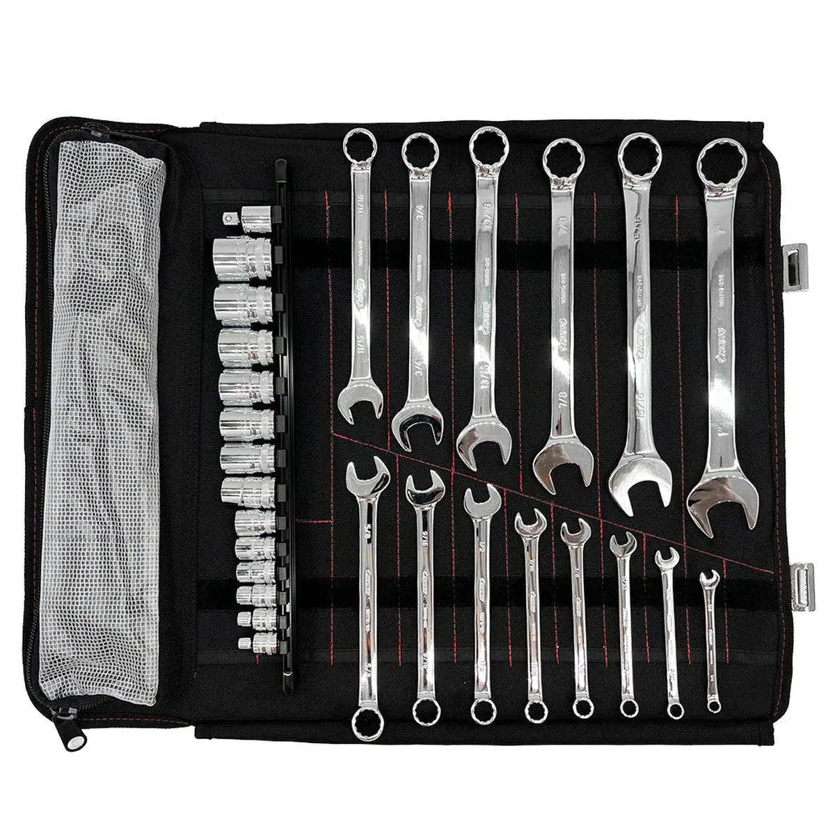 28-Piece SAE Tool Roll - Image 3