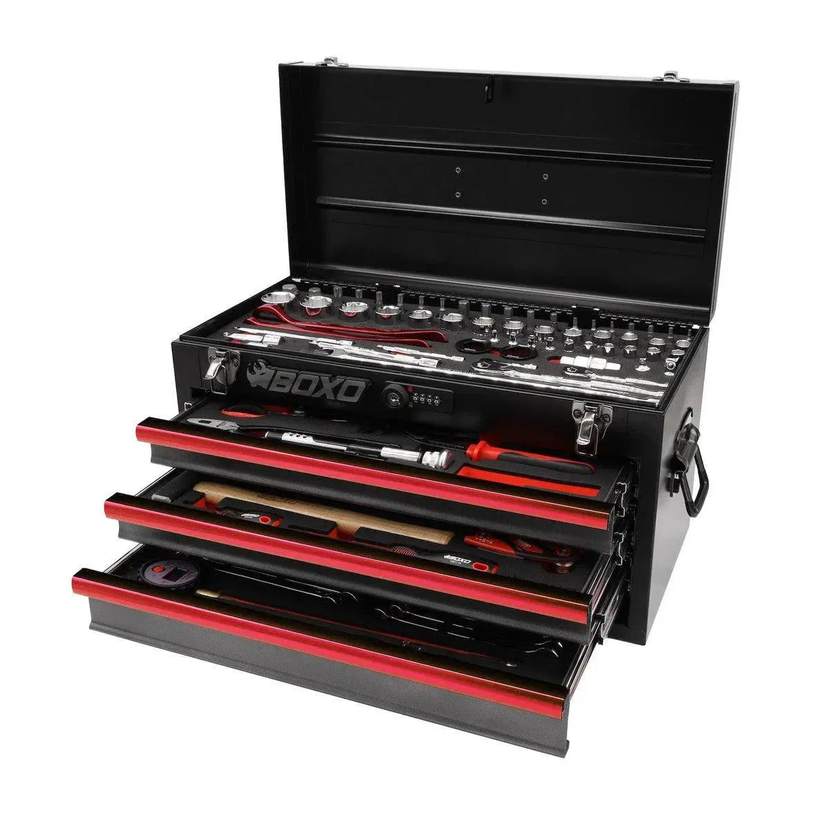 MotoBox | 103-Piece Metric Motorcycle 3-Drawer Hand Carry Tool Box - Image 14