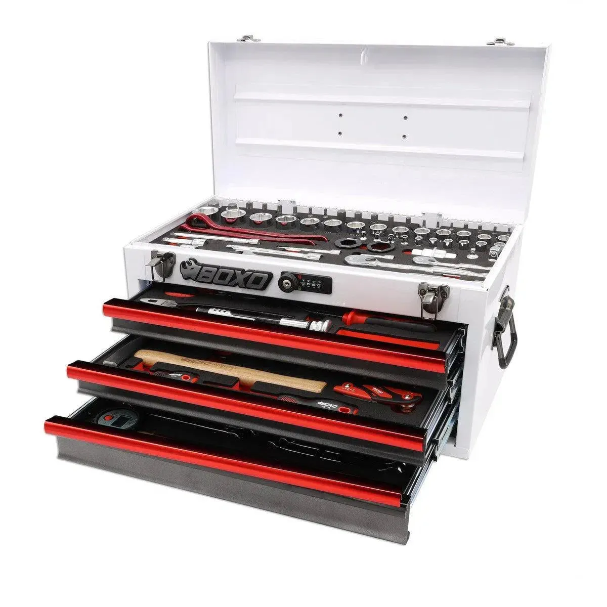 MotoBox | 103-Piece Metric Motorcycle 3-Drawer Hand Carry Tool Box - Image 15