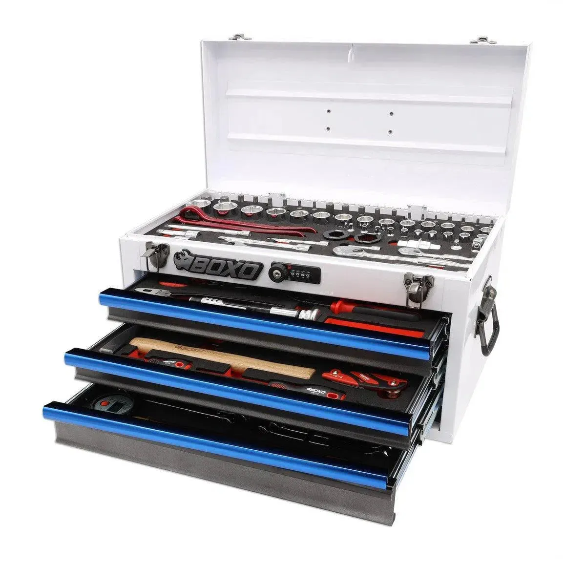 MotoBox | 103-Piece Metric Motorcycle 3-Drawer Hand Carry Tool Box - Image 16
