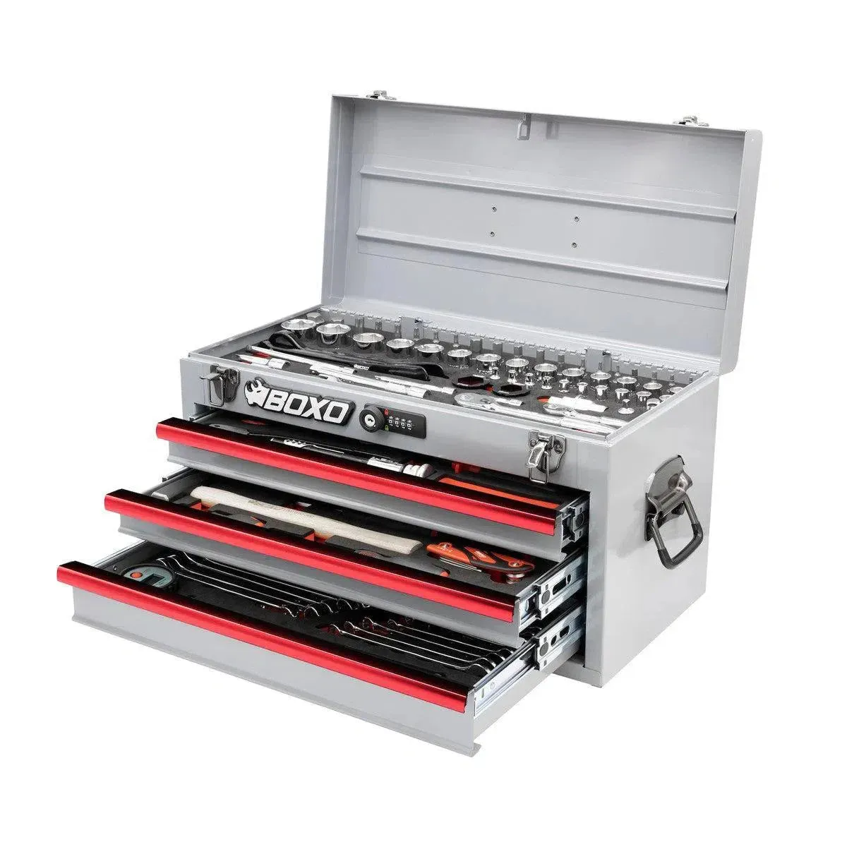 MotoBox | 103-Piece Metric Motorcycle 3-Drawer Hand Carry Tool Box - Image 17