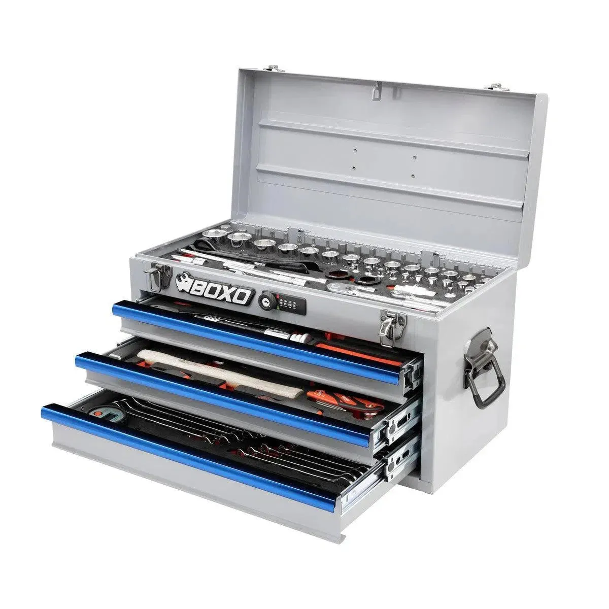 MotoBox | 103-Piece Metric Motorcycle 3-Drawer Hand Carry Tool Box - Image 18