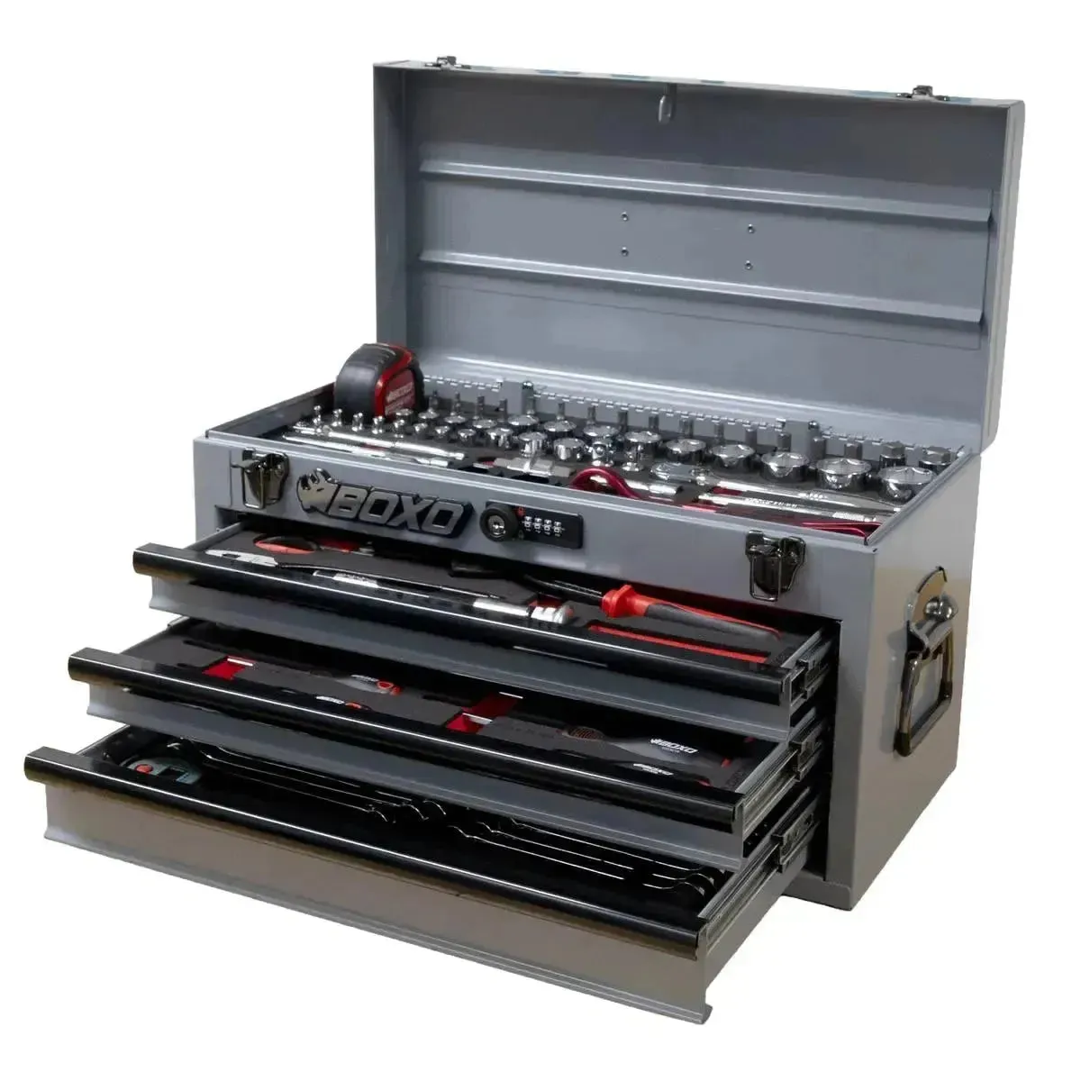 MotoBox | 103-Piece Metric Motorcycle 3-Drawer Hand Carry Tool Box - Image 3