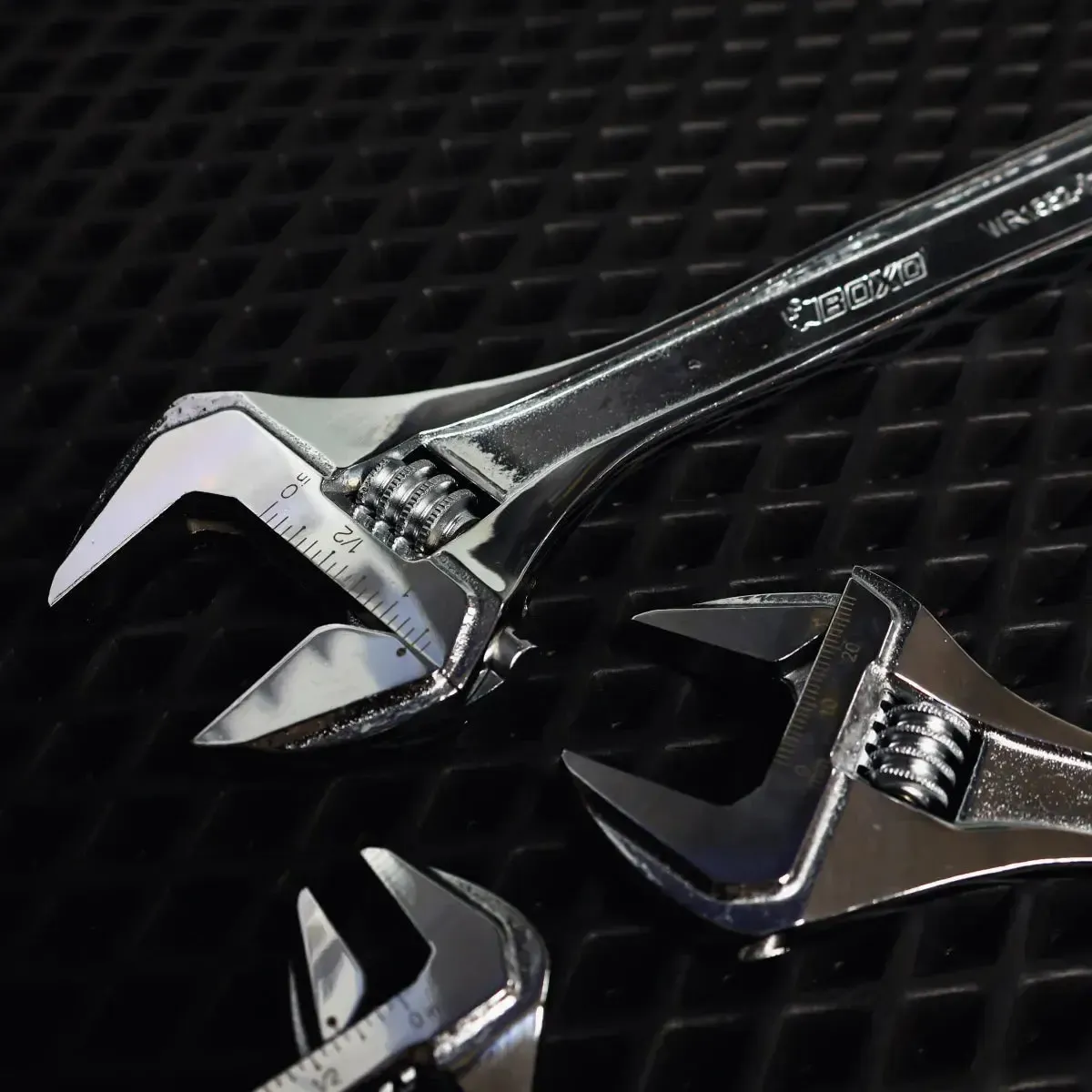 3-Piece Adjustable Chrome Wrench Set | 2/9 Drawer EVA Foam - Image 5