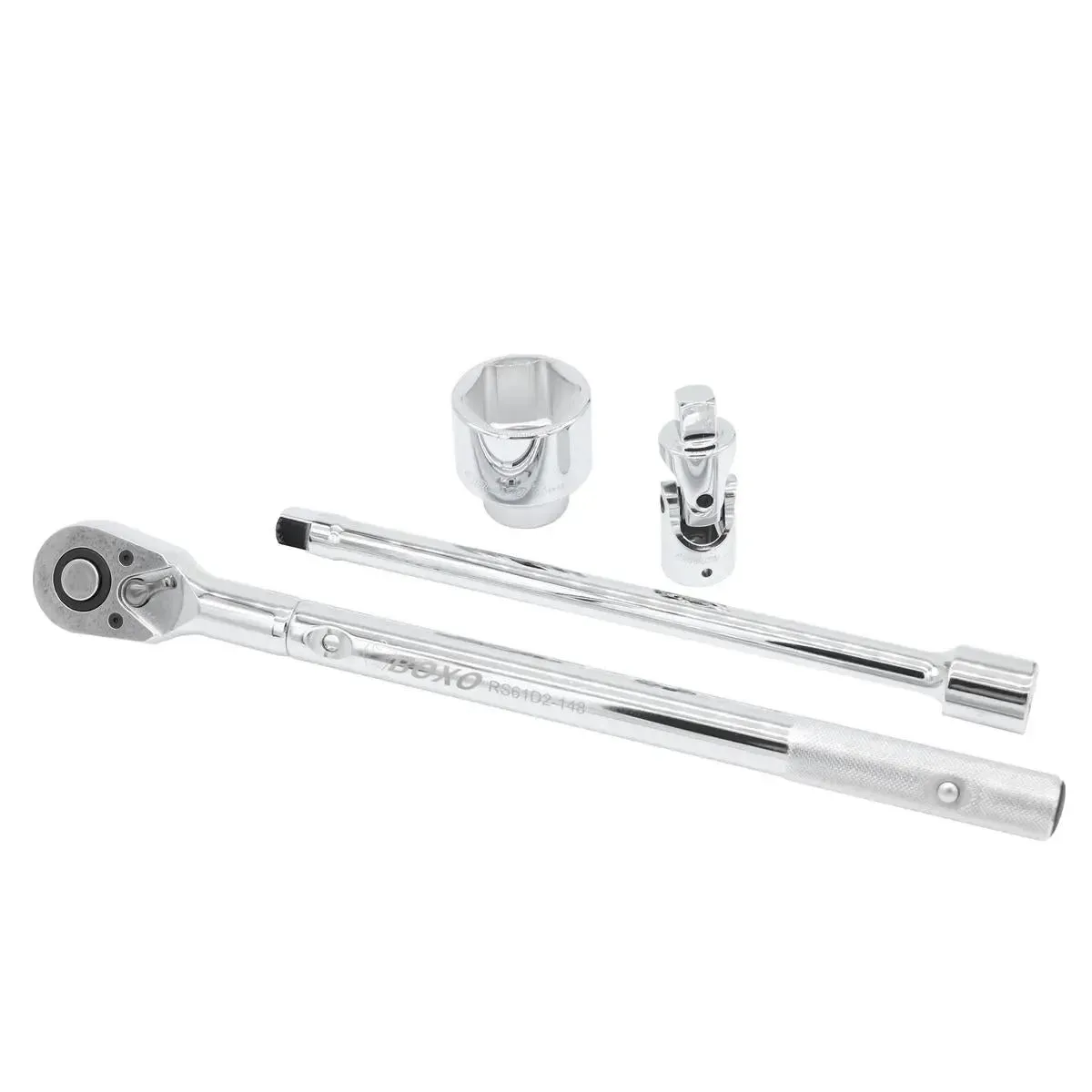 32-Piece Metric & SAE 3/4" Drive 6-Point Socket Set And Ratchet - Image 5