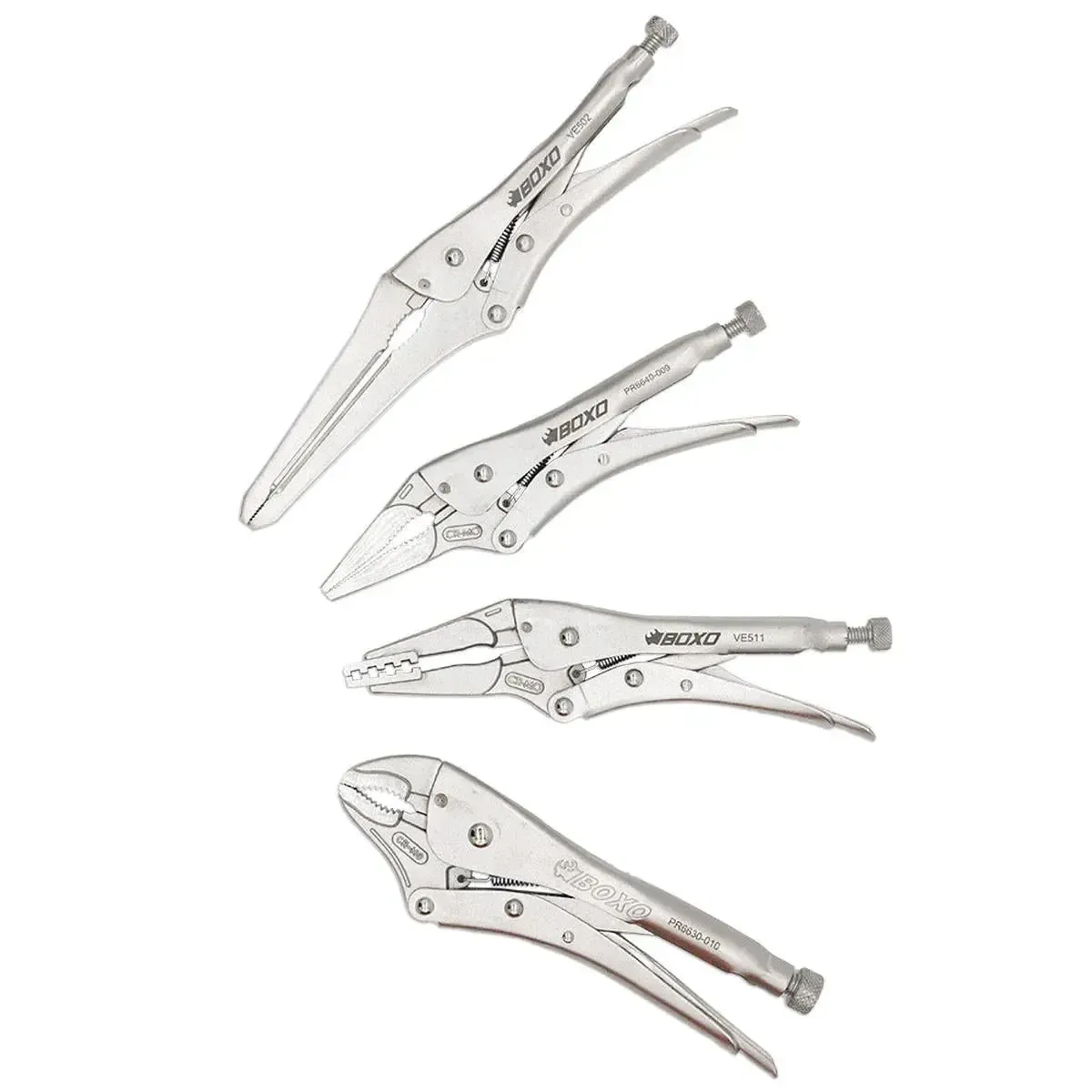 4-Piece Locking Pliers Set | 1/3 Drawer EVA Foam - Image 3
