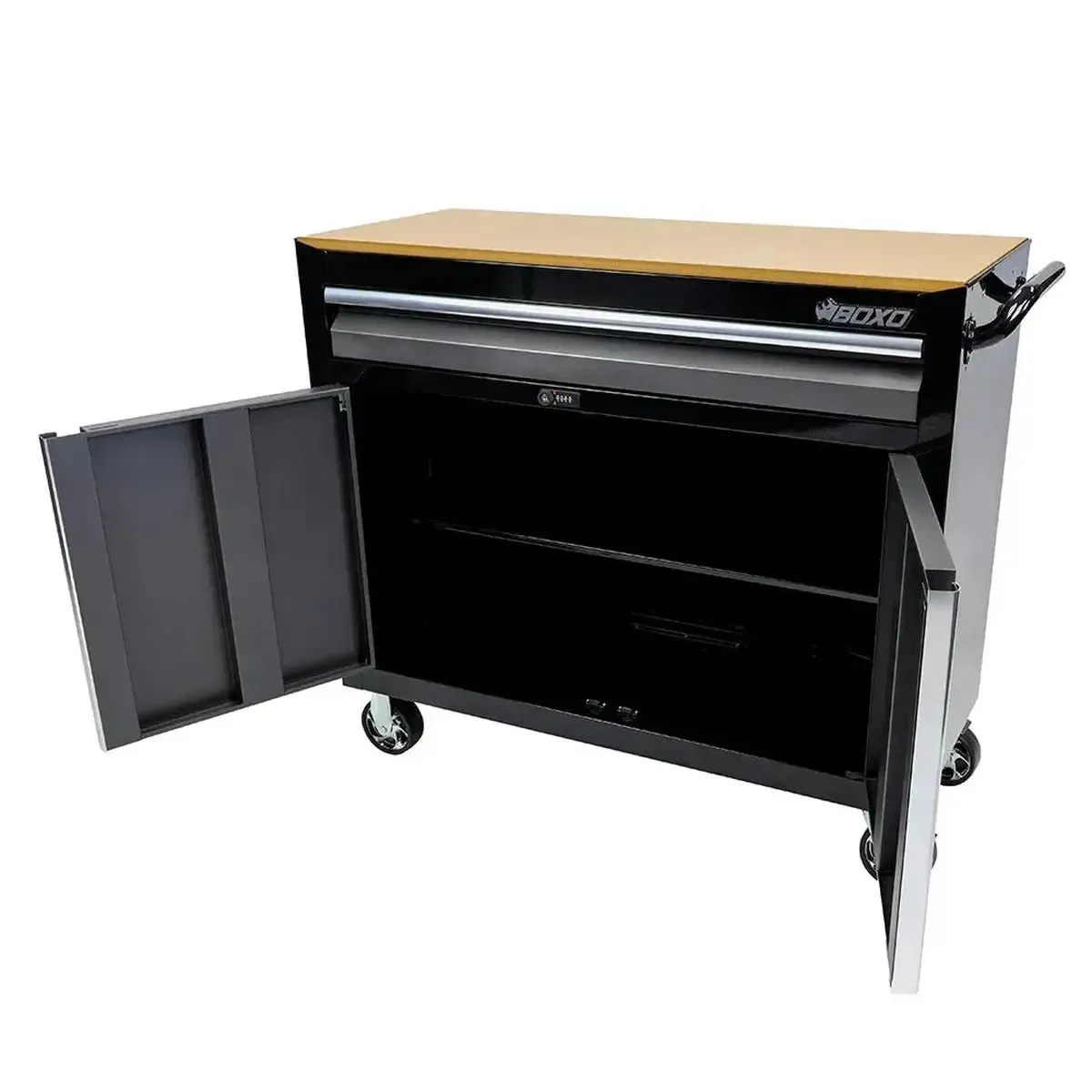 Tech Series | 45” Mobile Workbench with Storage and Power | Black - Image 7