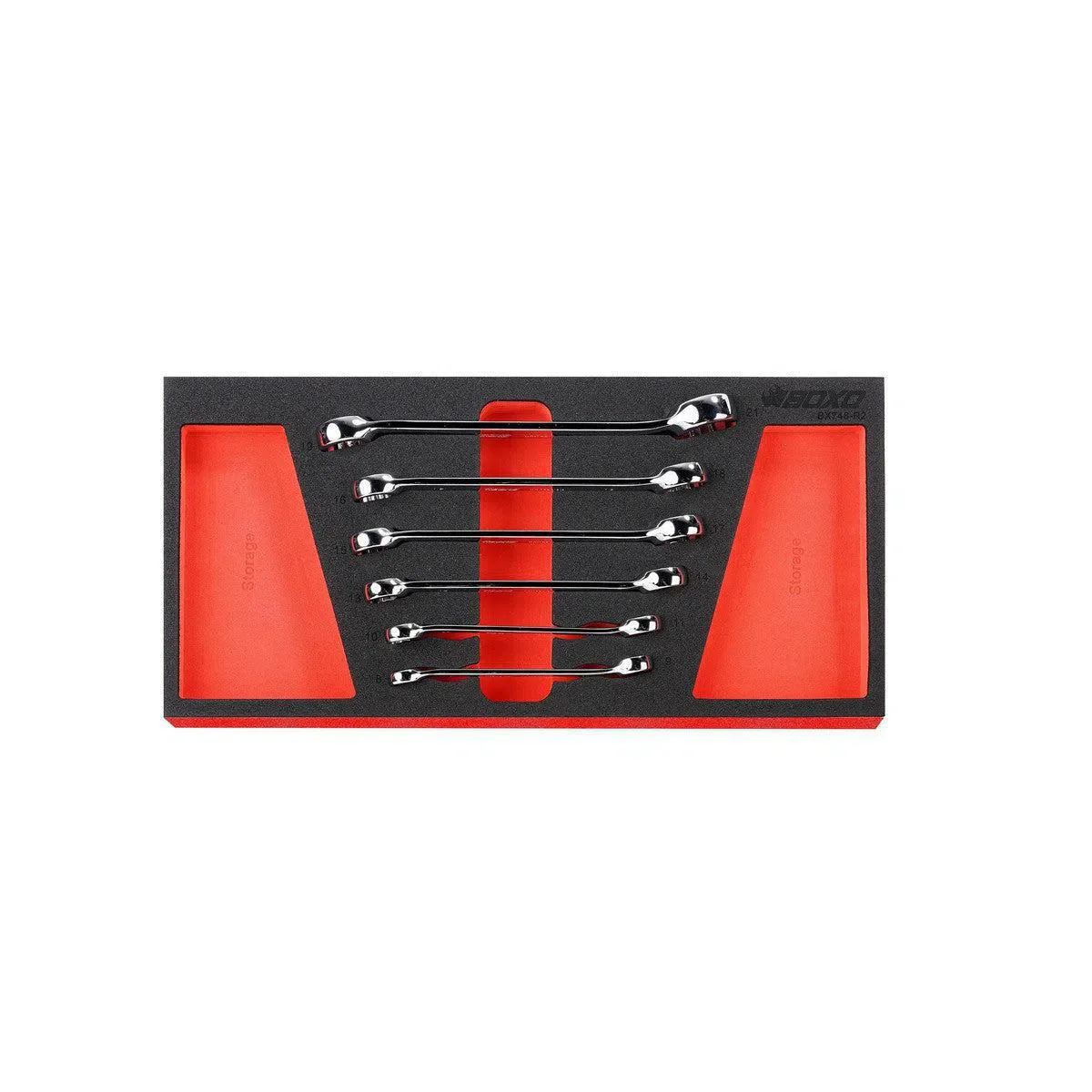 6-Piece Metric 6-Point & 12-Point Flare Nut Wrench Set | 1/3rd EVA Foam