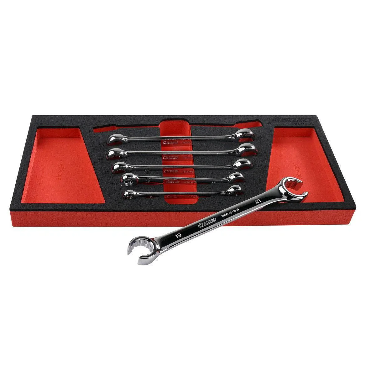 6-Piece Metric 6-Point & 12-Point Flare Nut Wrench Set | 1/3rd EVA Foam - Image 5