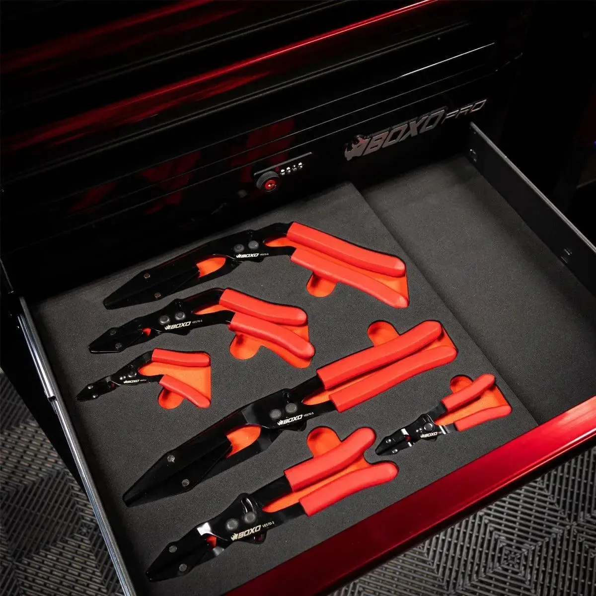 6-Piece Pinch Off Pliers Set | 2/3 Drawer EVA Foam - Image 3