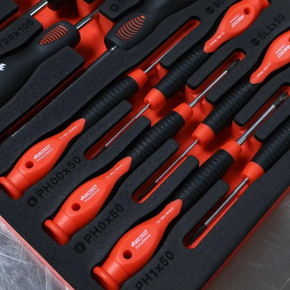 64-Piece Master Screwdriver & Bit Set | 3/3 Drawer EVA Foam - Image 5