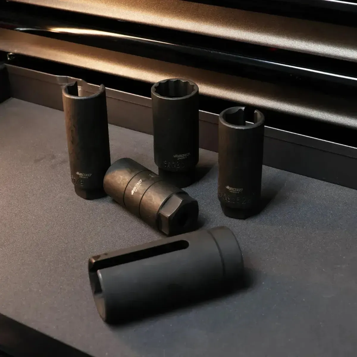 7-Piece Metric & SAE Oxygen Sensor & Sending Unit Socket Set | 1/6 Drawer EVA Foam - Image 9