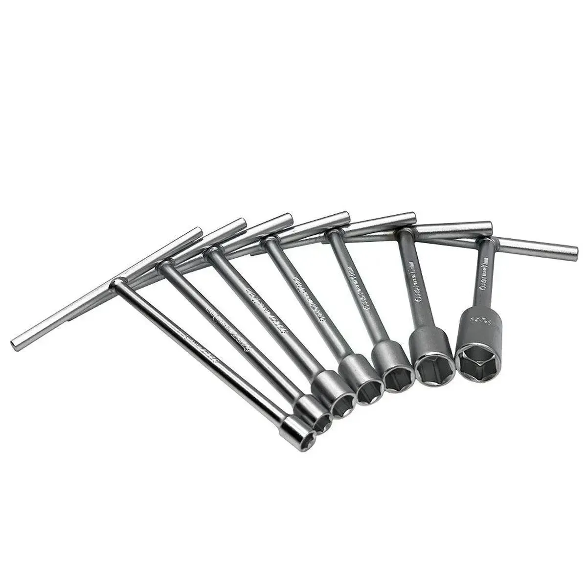 7-Piece Short T-Handle Socket Wrench Set (175mm / 6-3/4")