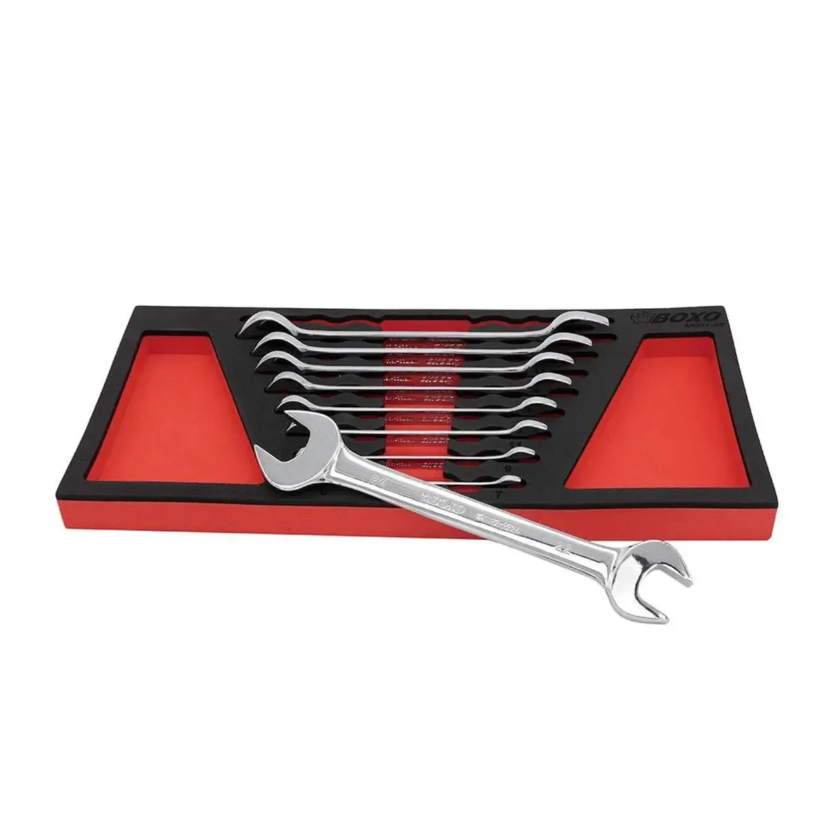 9-Piece Metric Double Open End Wrench Set | 1/3 Drawer EVA Foam - Image 3