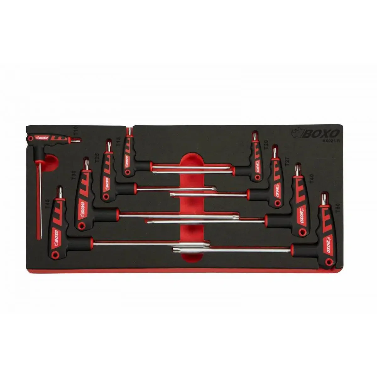 9-Piece Torx 2 Way T-Handle Key Set | 1/3rd EVA Foam