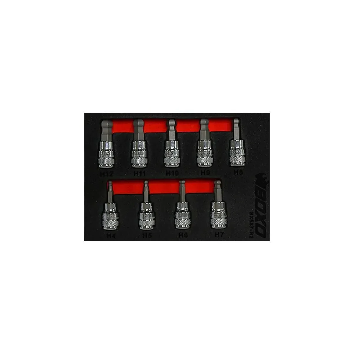 9-Piece 3/8" Drive Ball Point Hex Bit Socket Set