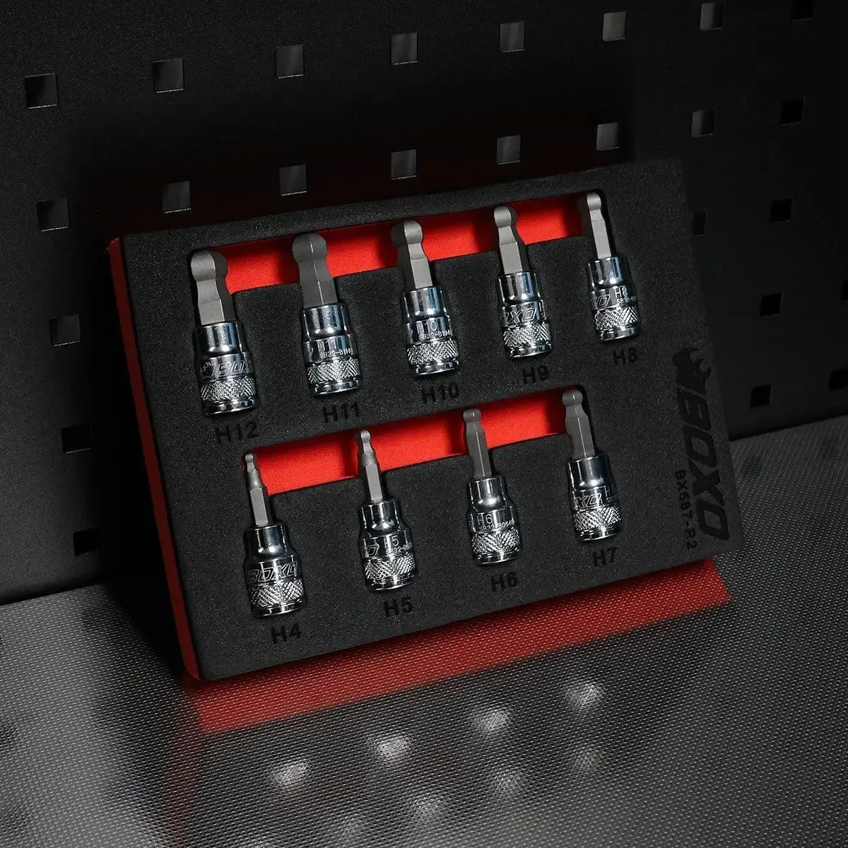 9-Piece 3/8" Drive Ball Point Hex Bit Socket Set - Image 4