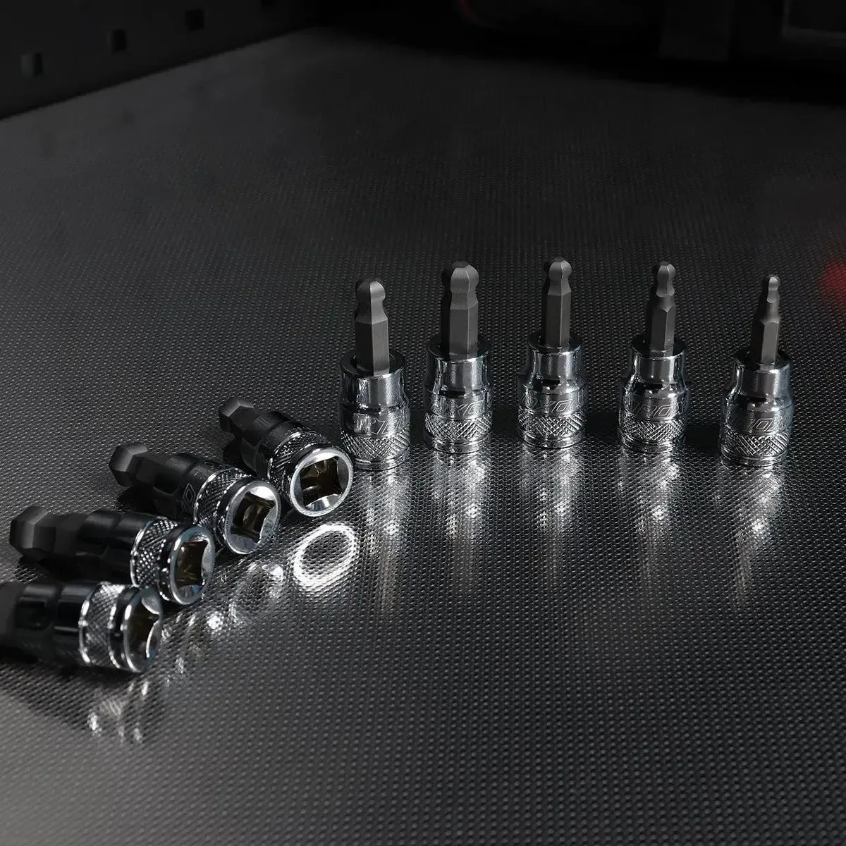 9-Piece 3/8" Drive Ball Point Hex Bit Socket Set - Image 5