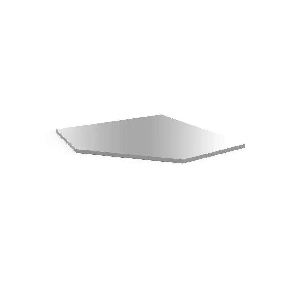 Dimple Corner Cabinet Stainless Worktop