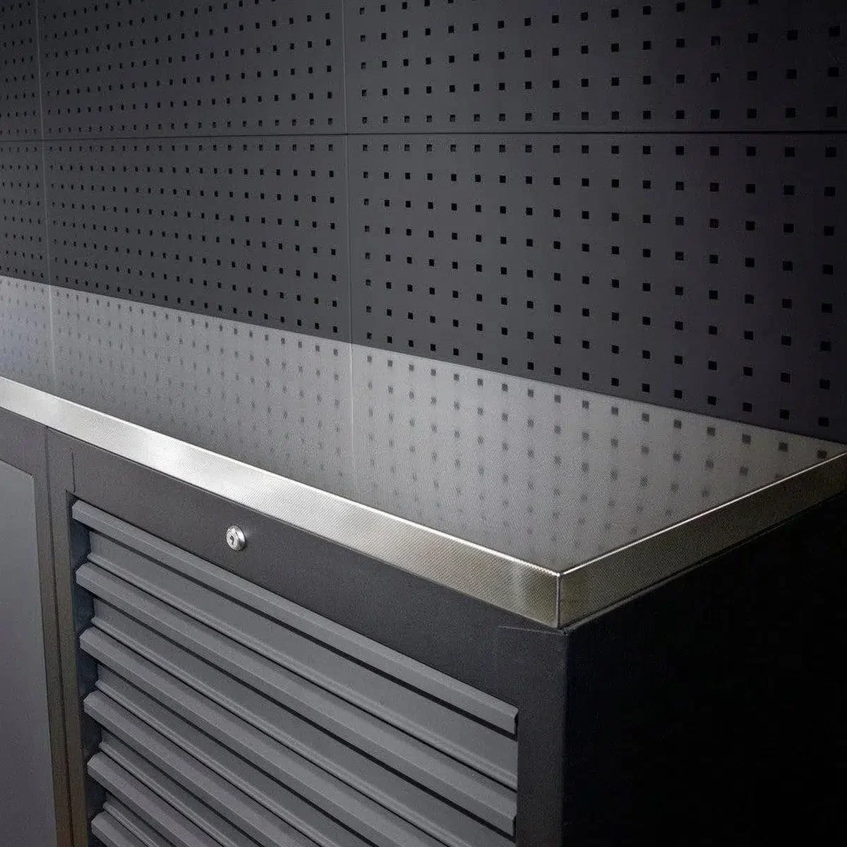 Dimpled Stainless Worktop 60" W x 19.68" D x 1.5" H