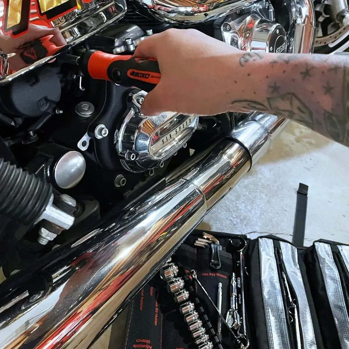 Motorcycle Roll | 48-Piece Motorcycle Tool Kit - Image 7