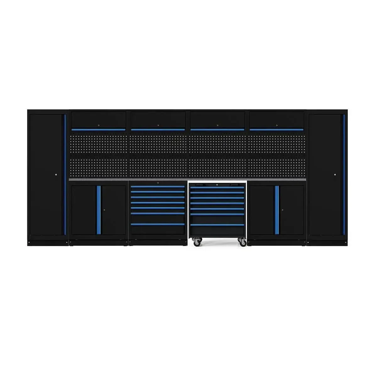 OSM Pro Series | 184" 21-Piece Professional Organized Storage Modules Build Out | 14-Drawers, 10-Cabinets - Image 3