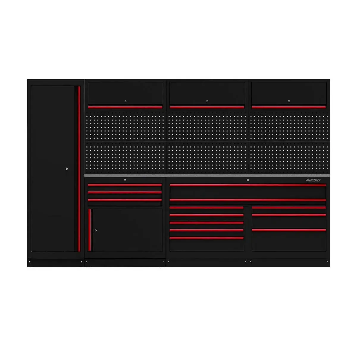 OSM Pro Series | 126" 11-Piece Professional Organized Storage Modules Build Out | 13-Drawers, 6-Cabinets - Image 2