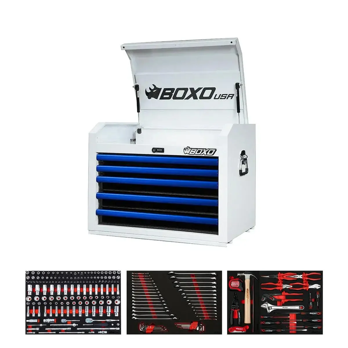 Pro Series | 26" 5-Drawer Tool Box with 222-Piece Master Tool Set - Image 6