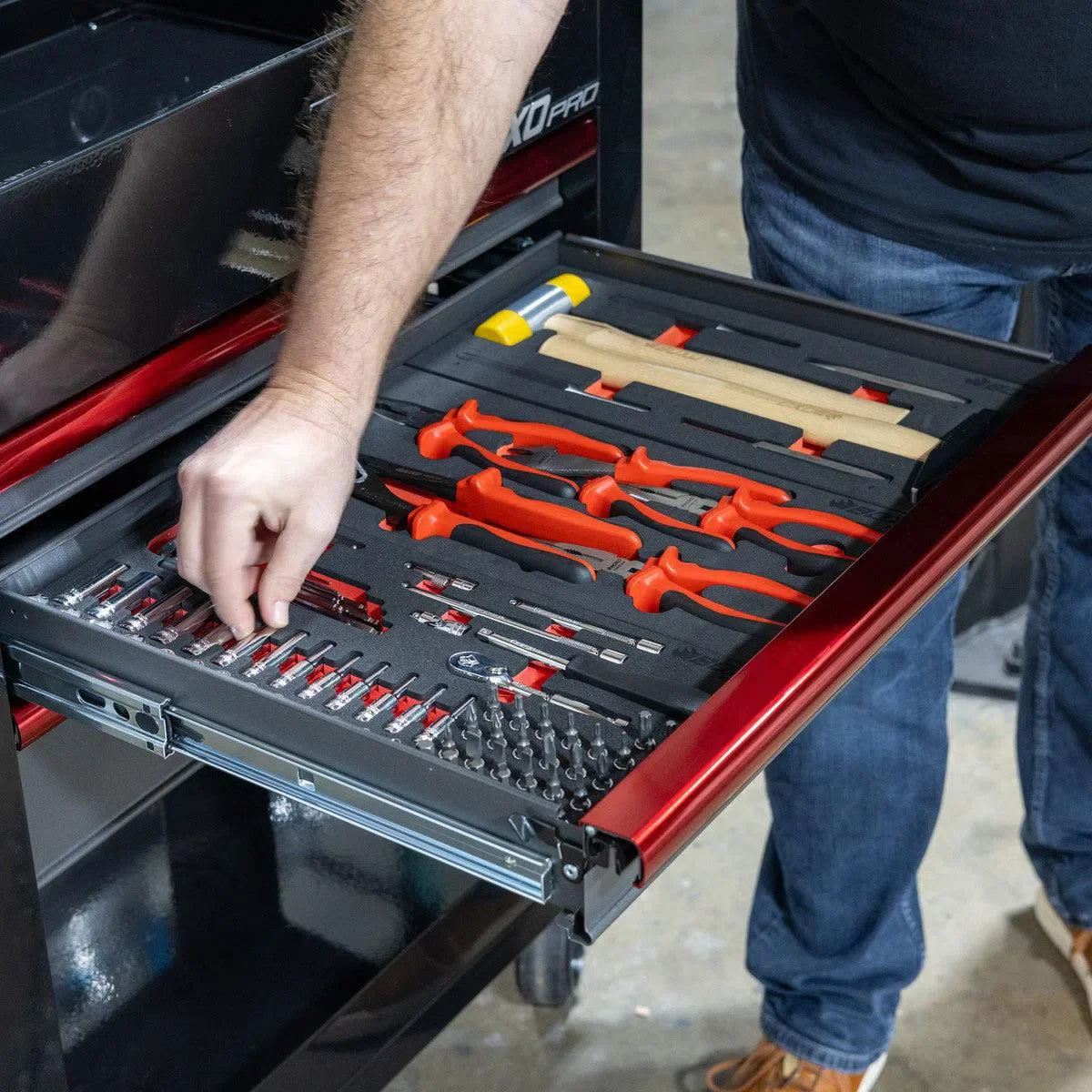 Pro Series | 28" 3-Drawer Flip top Service Cart Tool Box - Image 5