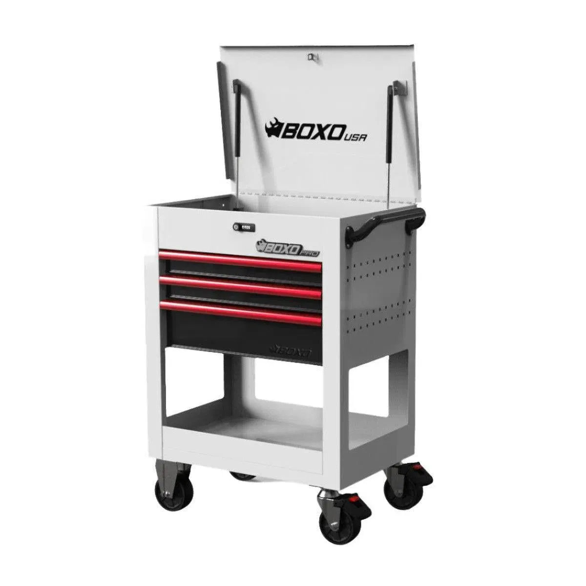 Pro Series | 28" 3-Drawer Flip top Service Cart Tool Box - Image 7