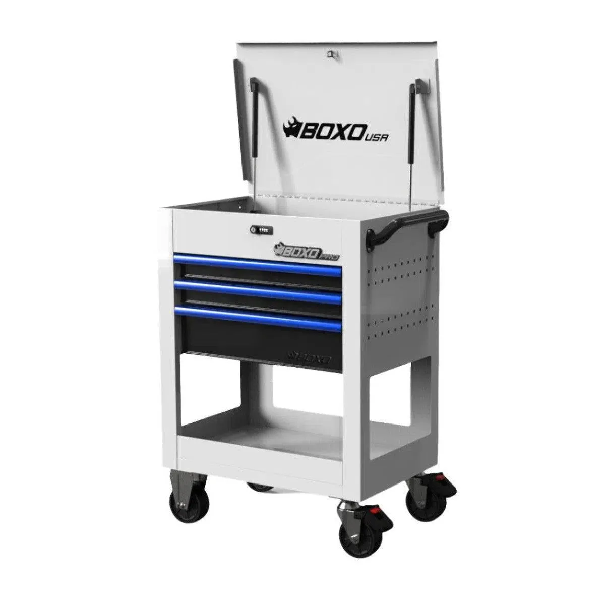 Pro Series | 28" 3-Drawer Flip top Service Cart Tool Box - Image 9