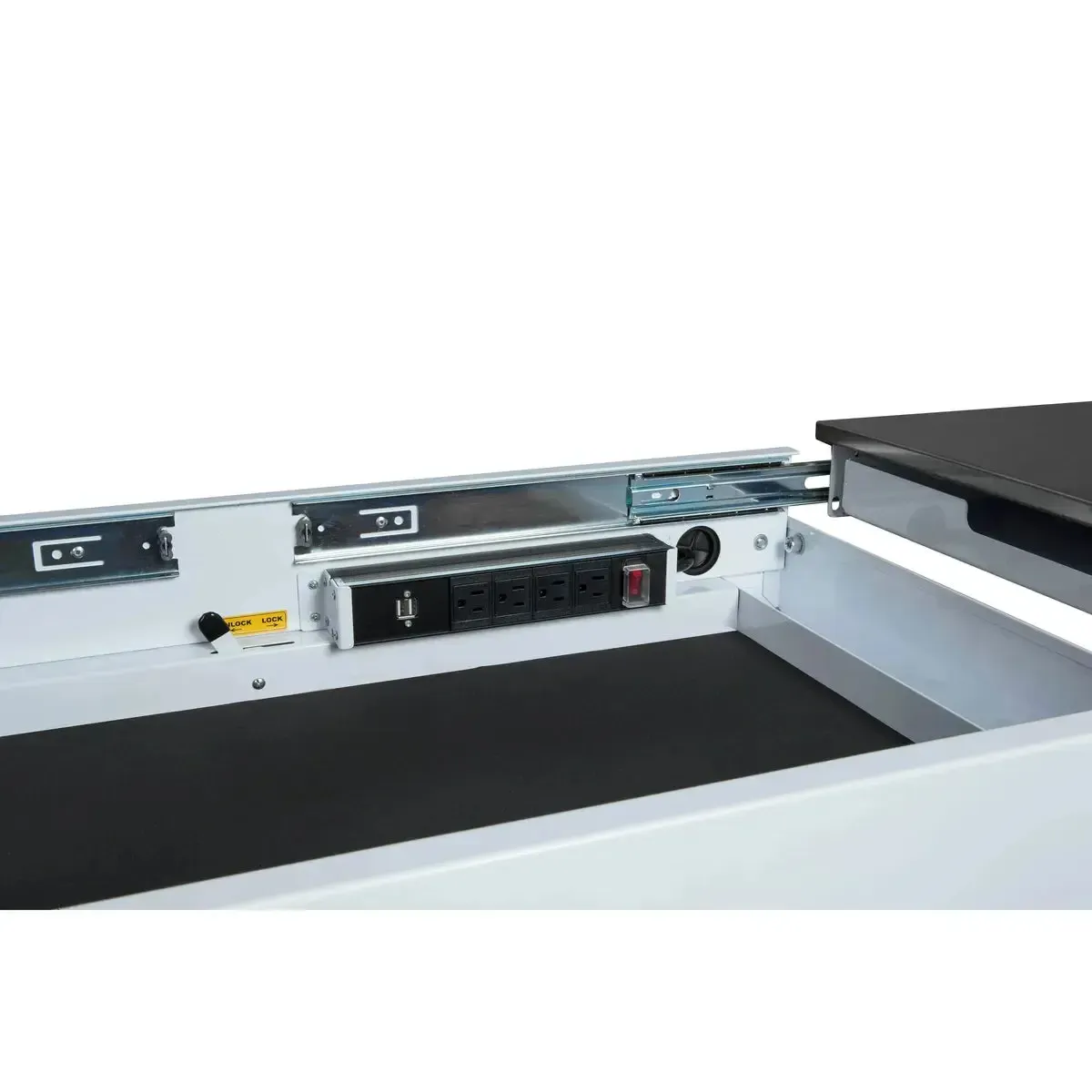 Pro Series | 35" 3-Drawer Slide-Top Service Cart Tool Box - Image 4