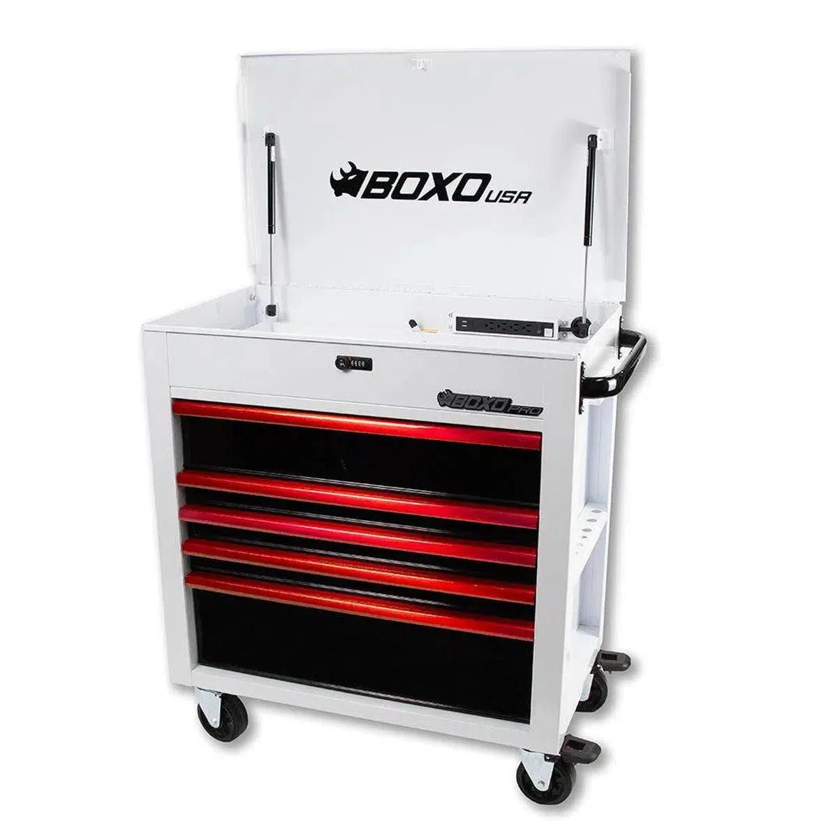 Pro Series | 35" 5-Drawer Flip-Top Service Cart Tool Box - Image 4