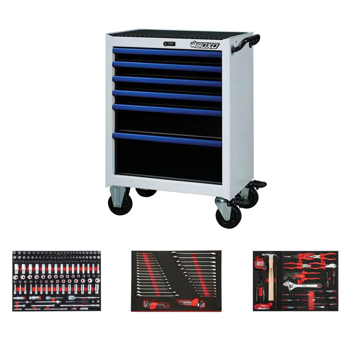 Pro Series | 26" 6-Drawer Rolling Tool Box with 222-Piece Master Tool Set - Image 3