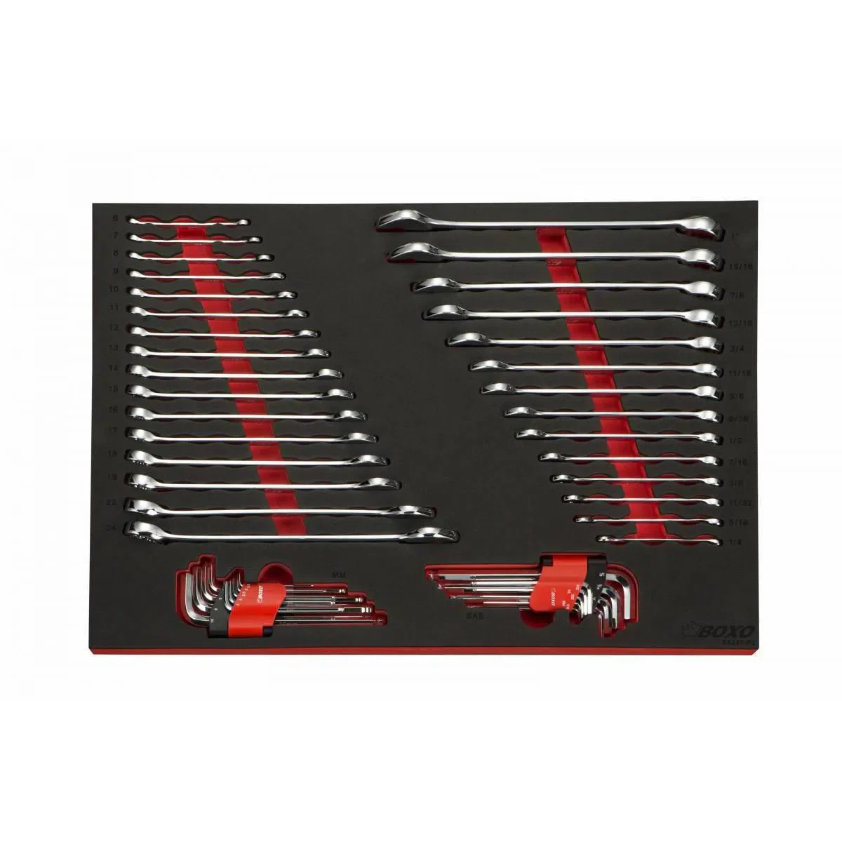 Pro Series | 28" 3-Drawer Flip Top Service Cart Tool Box with 222-Piece Master Tool Set - Image 9