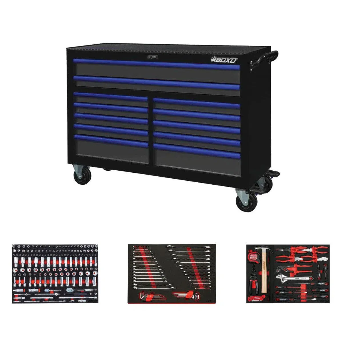 Pro Series | 53" 12-Drawer Rolling Tool Box with 222-Piece Master Tool Set - Image 3