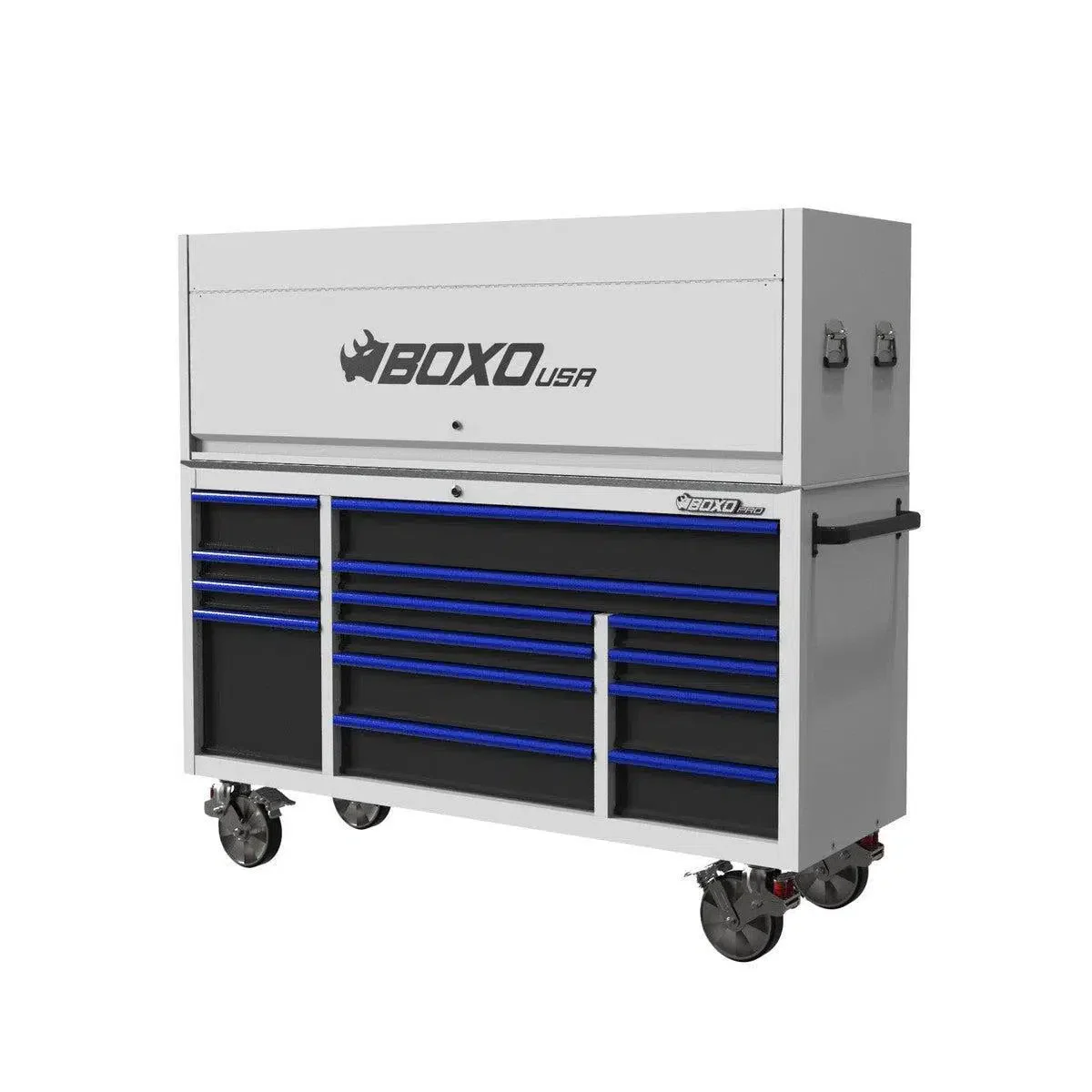 Pro Series | 72" 14-Drawer Garage Top Rolling Tool Box with 222-Piece Master Tool Set | White - Image 6