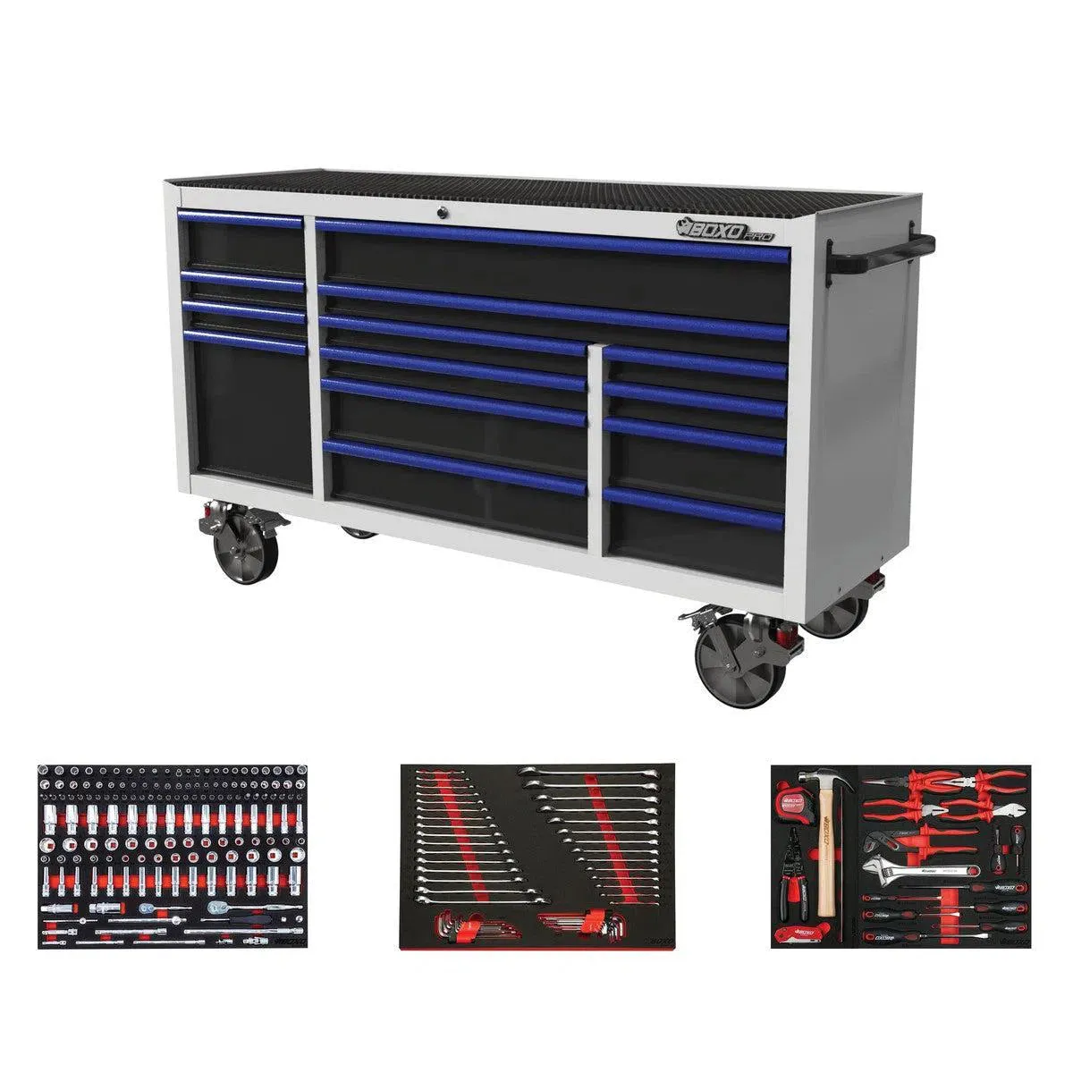 Pro Series | 72" 14-Drawer Rolling Tool Box with 222-Piece Master Tool Set - Image 3