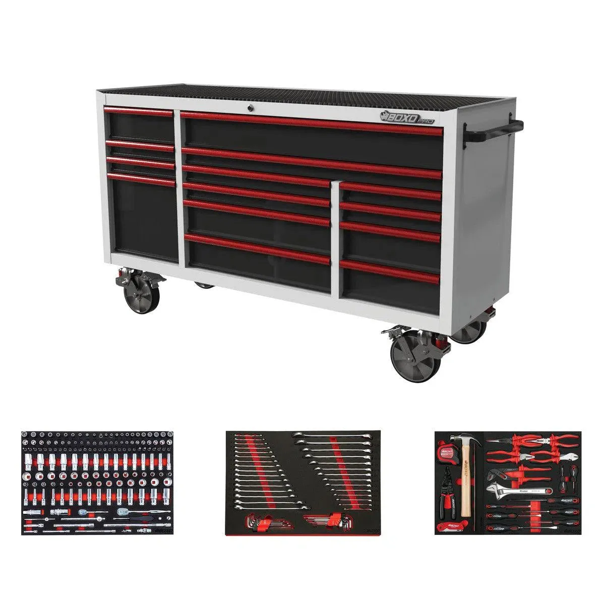Pro Series | 72" 14-Drawer Rolling Tool Box with 222-Piece Master Tool Set - Image 4