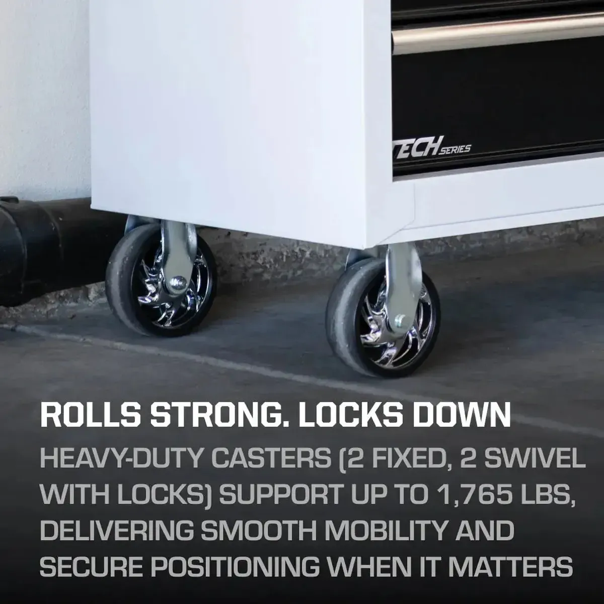 Tech Series | 41" 19-Drawer Rolling Tool Box | Black - Image 11